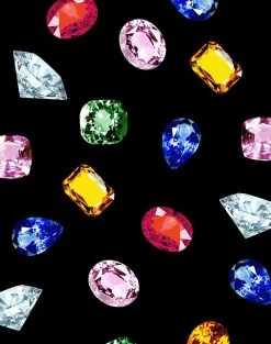 'Five Karat' Wallpaper By Nathan Turner - Onyx -Wall Decoration Store 5Karat black detail 9a171a16 532d 4a76 a38f 56cbd78b55e2