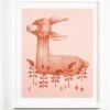 '70s Llama' Framed Art By Tea Collection -Wall Decoration Store 70s Llama by Tea Collection