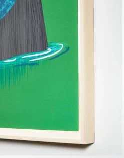 'A Bear And His Fish' Framed Art By Tea Collection 7 'A Bear And His Fish' Framed Art By Tea Collection -Wall Decoration Store A Bear And His Fish by Tea Collection Detail