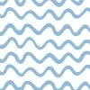 'Aegean Waves' Wallpaper By Tea Collection - Cornflower