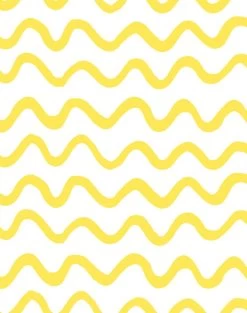 'Aegean Waves' Wallpaper By Tea Collection - Daffodil