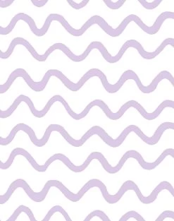 'Aegean Waves' Wallpaper By Tea Collection - Lavender