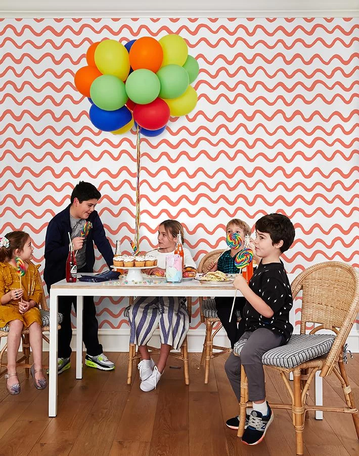 'Aegean Waves' Wallpaper By Tea Collection - Watermelon 4 'Aegean Waves' Wallpaper By Tea Collection - Watermelon - Image 2