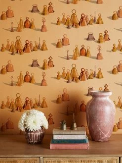 'All The Bells' Kraft Wallpaper By Sarah Jessica Parker - Natural