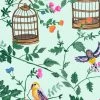 'Ann's Garden' Wallpaper By Carly Beck - Robins Egg