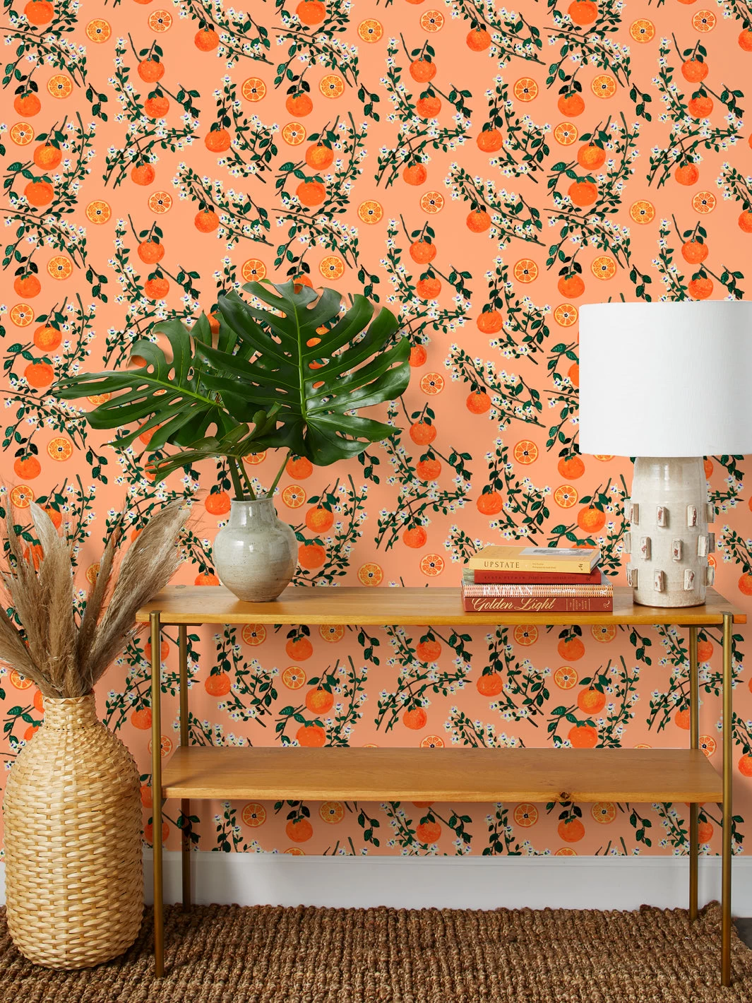 'Arance Dolci' Wallpaper By Carly Beck - Orange 3 'Arance Dolci' Wallpaper By Carly Beck - Orange