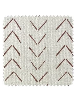 'Fabric By The Yard - Arrows - Rust On California Cotton