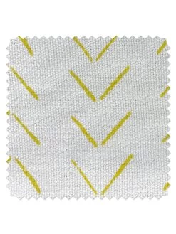 'Fabric By The Yard - Arrows - Yellow On California Cotton