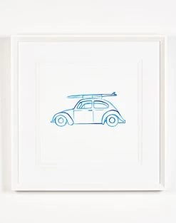 'Malibu Surfrider' Framed Art By Nathan Turner