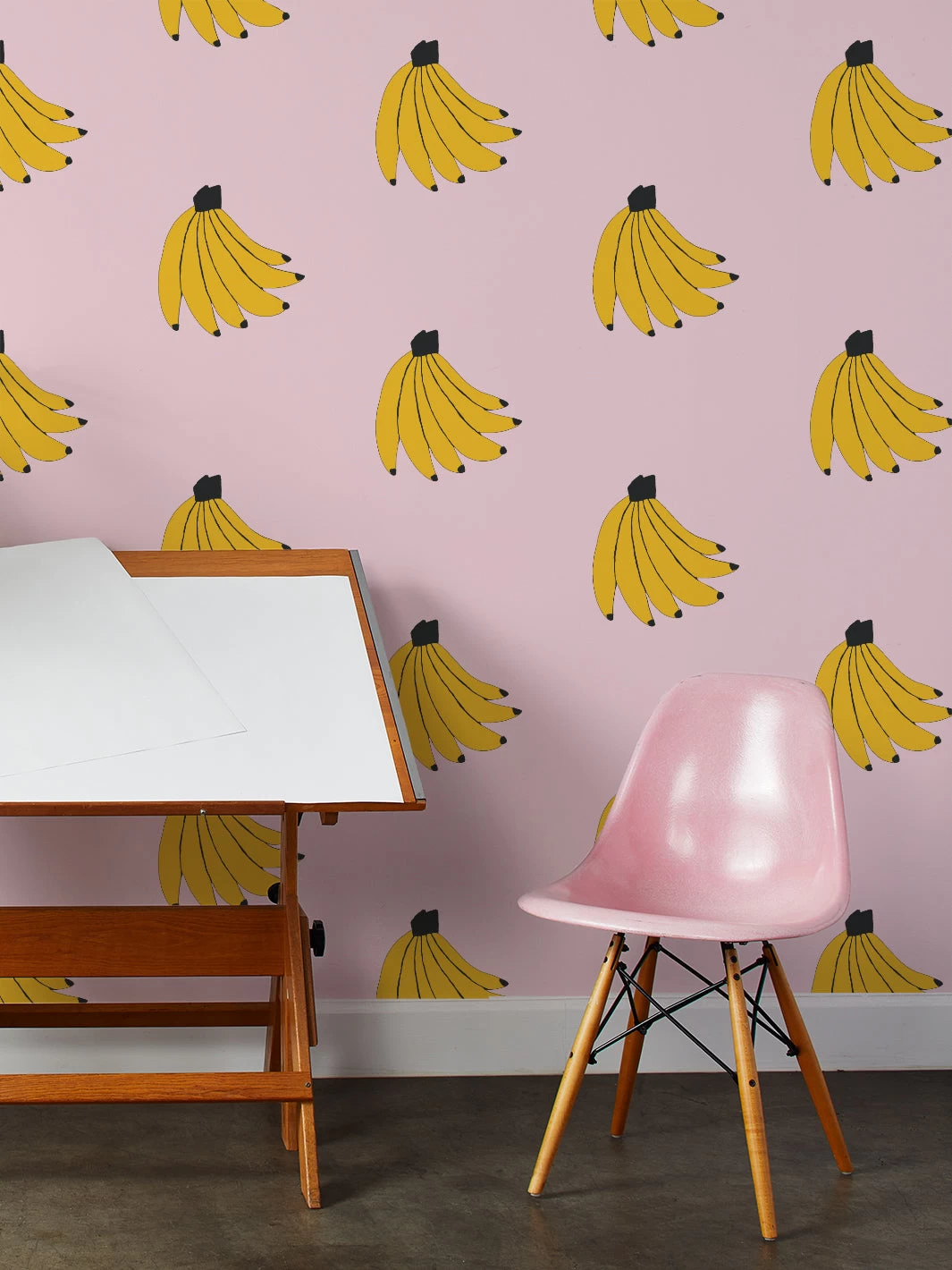 'Bananas' Wallpaper By Tea Collection - Ballet Slipper 4 'Bananas' Wallpaper By Tea Collection - Ballet Slipper - Image 2