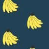 'Bananas' Wallpaper By Tea Collection - Deep Lapis -Wall Decoration Store Bananas by Tea Collection Deep Lapis Design