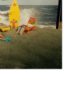 'Barbie™ Beach Scene On Acrylic -Wall Decoration Store Barbie Beach Scene on Acrylic by artshoppe detail