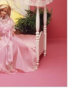 'Barbie™ Dream Bed On Acrylic -Wall Decoration Store Barbie Dream Bed on Acrylic by artshoppe detail