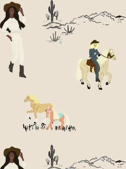 'Barbie™ Ranch' Wallpaper By Barbie™ - Adobe -Wall Decoration Store Barbie Ranch Adobe Detail 1ad1d5b3 a673 47ce 84dc bd615cf4f2d6