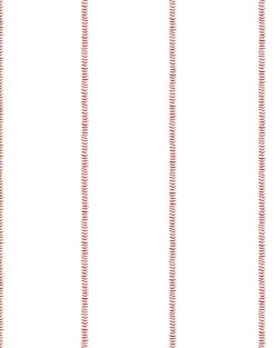'Baseball Stitch' Wallpaper By Wallshoppe - Red
