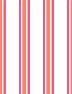 'Between The Lines' Wallpaper By Wallshoppe - Retro Red / Raspberry
