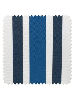 'Fabric By The Yard - Between The Lines - Cadet Blue Indigo On Hopsack