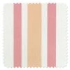 'Fabric By The Yard - Between The Lines - Peach Pink On Linen
