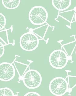 'Bicycles' Wallpaper By Tea Collection - Aventurine 7 'Bicycles' Wallpaper By Tea Collection - Aventurine -Wall Decoration Store Bicycles Aventurine detail 65c8b482 cac0 4412 8d58 1f8b85663f54