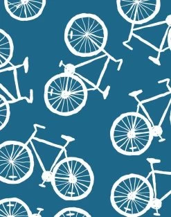 'Bicycles' Wallpaper By Tea Collection - Cadet Blue 7 'Bicycles' Wallpaper By Tea Collection - Cadet Blue -Wall Decoration Store Bicycles Cadet Blue detail da8a7fa8 81e8 41be 8320 75506408a149