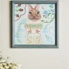 'Bunny Burchington' By Carly Beck Art Print -Wall Decoration Store Birch Bunny by CAB Grasscloth Portrait RS