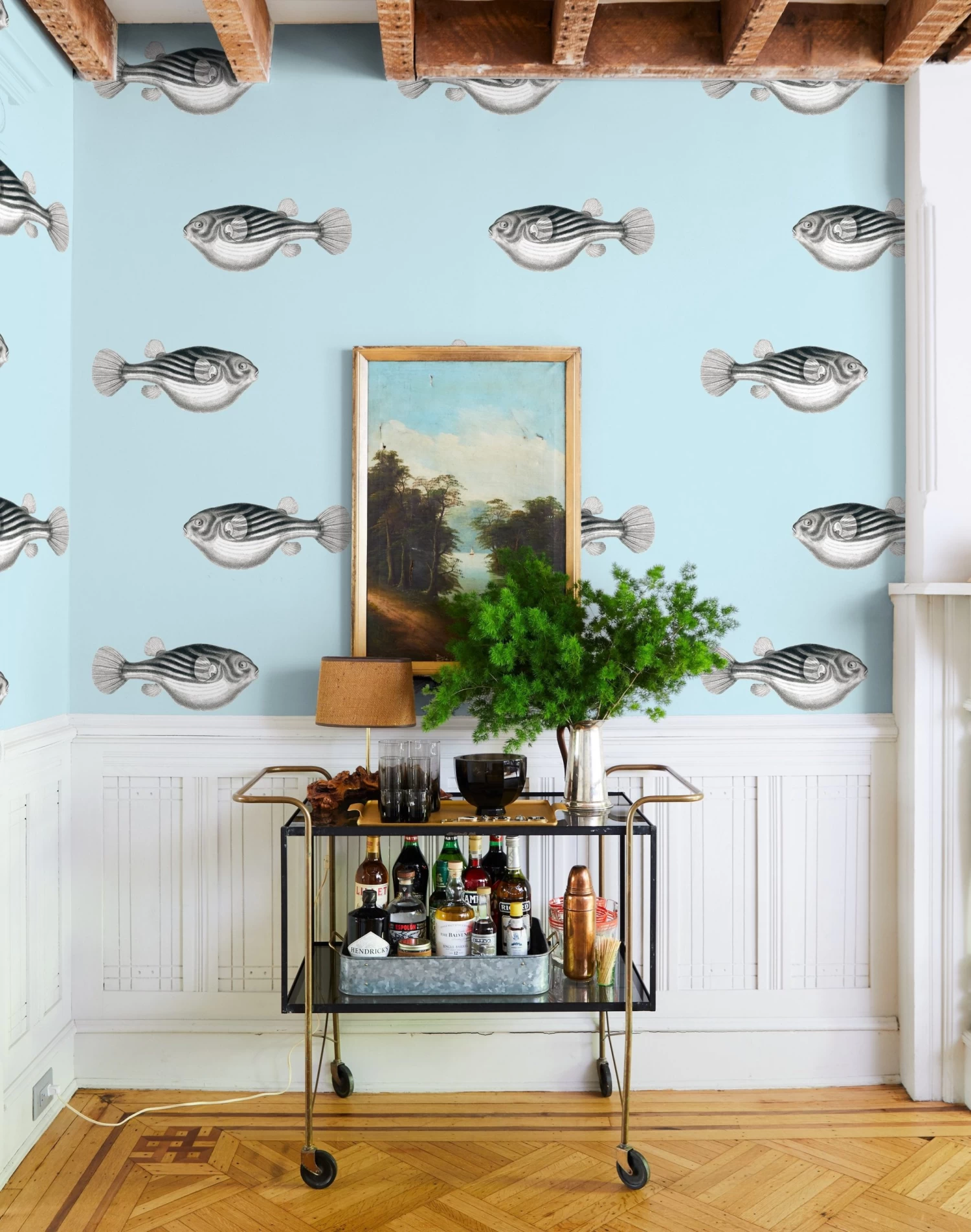 'Blowfish' Wallpaper By Wallshoppe - Sky 4 'Blowfish' Wallpaper By Wallshoppe - Sky - Image 2