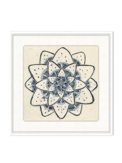 'Blue Talavera Tile Sierra' On Canvas By Nathan Turner Framed Art