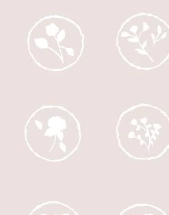 'Bonbon Floral' Wallpaper By Carly Beck - Oyster / White -Wall Decoration Store Bonbon Floral Oyster White detail 903a2103 bb1a 4c07 909b 30c6ad2fb379