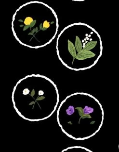 'Bouvier's Botanical' Wallpaper By Carly Beck - Black 7 'Bouvier's Botanical' Wallpaper By Carly Beck - Black -Wall Decoration Store Bouvier s Botanical Black detail 7218727b 8c7c 4caf ab70 e730aed4bf52