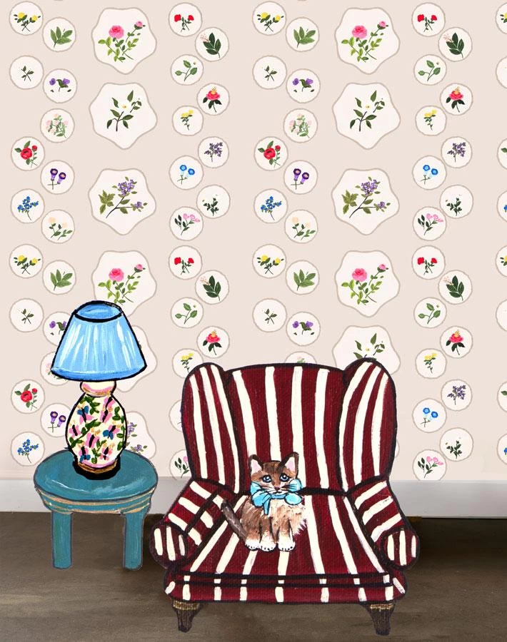 'Bouvier's Botanical' Wallpaper By Carly Beck - Neutral 4 'Bouvier's Botanical' Wallpaper By Carly Beck - Neutral - Image 2
