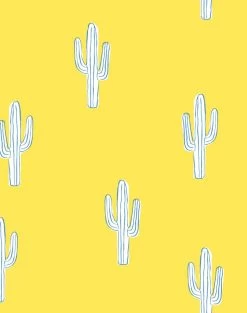 'Cactus' Wallpaper By Tea Collection - Daffodil