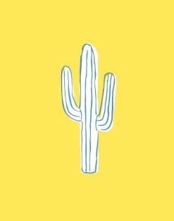 'Cactus' Wallpaper By Tea Collection - Daffodil -Wall Decoration Store Cactus Daffodil detail 01a28232 b87c 4486 92dd 8b0994101ad3