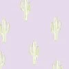 'Cactus' Wallpaper By Tea Collection - Lavender