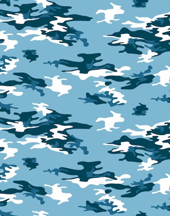 'Camo' Wallpaper By Nathan Turner - Blue 3 'Camo' Wallpaper By Nathan Turner - Blue