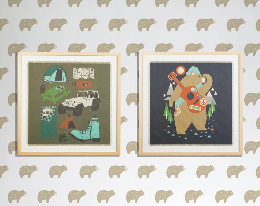 'Camping Gear' Framed Art By Tea Collection 4 'Camping Gear' Framed Art By Tea Collection - Image 2