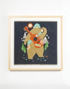 'Camping Bear' Framed Art By Tea Collection