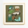 'Camping Gear' Framed Art By Tea Collection -Wall Decoration Store Camping Gear by Tea Collection