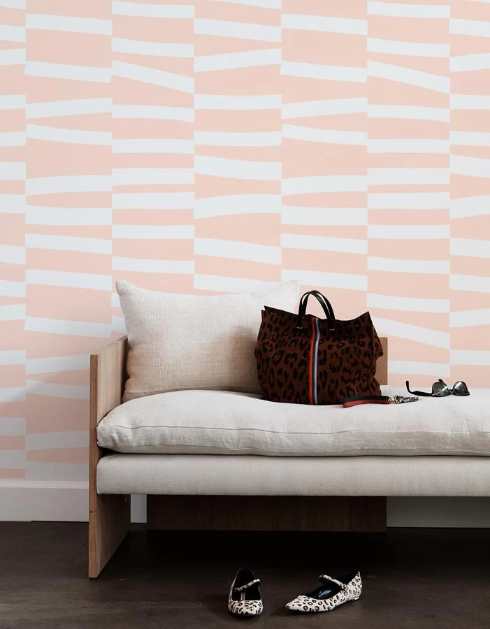 'Canals' Wallpaper By Clare V. - Pink 4 'Canals' Wallpaper By Clare V. - Pink - Image 2