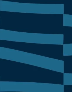 'Canals' Wallpaper By Clare V. - Blue / Indigo 7 'Canals' Wallpaper By Clare V. - Blue / Indigo -Wall Decoration Store Canals by Clare V Blue on Indigo detail