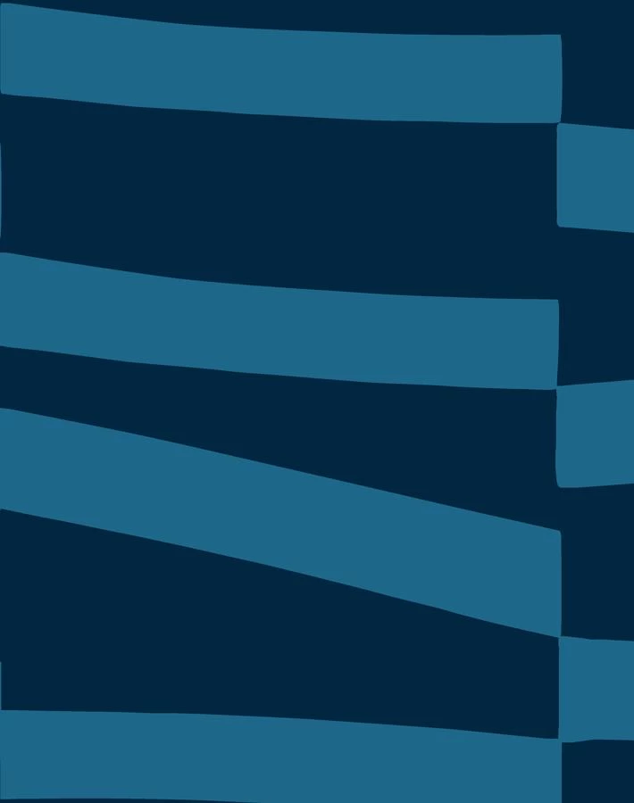 'Canals' Wallpaper By Clare V. - Blue / Indigo 5 'Canals' Wallpaper By Clare V. - Blue / Indigo - Image 3