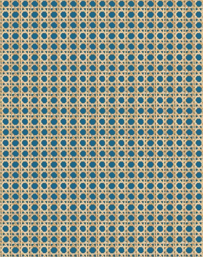 'Faux Caning' Wallpaper By Wallshoppe - Cadet Blue 6 'Faux Caning' Wallpaper By Wallshoppe - Cadet Blue - Image 4
