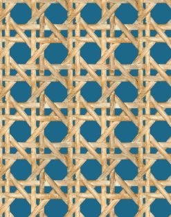 'Faux Caning' Wallpaper By Wallshoppe - Cadet Blue 8 'Faux Caning' Wallpaper By Wallshoppe - Cadet Blue -Wall Decoration Store Caning Cadet Blue detail 312222fc 66cc 49a9 a18b 76e36e1ca661