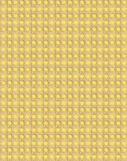 'Faux Caning' Wallpaper By Wallshoppe - Daffodil