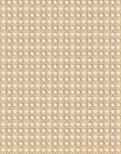 'Faux Caning' Wallpaper By Wallshoppe - Sand