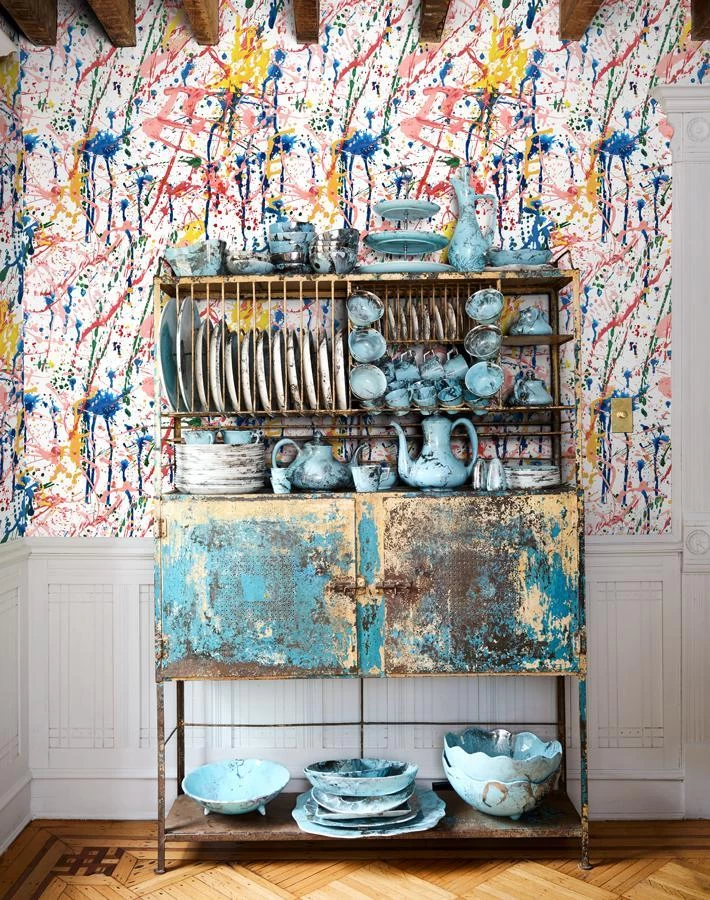 'Pratt Paint' Wallpaper By Chris Benz - Rainbow 4 'Pratt Paint' Wallpaper By Chris Benz - Rainbow - Image 2