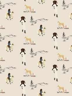 'Christie™ On The Ranch' Wallpaper By Barbie™ - Adobe