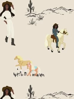 'Christie™ On The Ranch' Wallpaper By Barbie™ - Adobe -Wall Decoration Store Christie on the Ranch Adobe Detail c77a0e04 9fe0 4c0a a8ae da08feb98a85