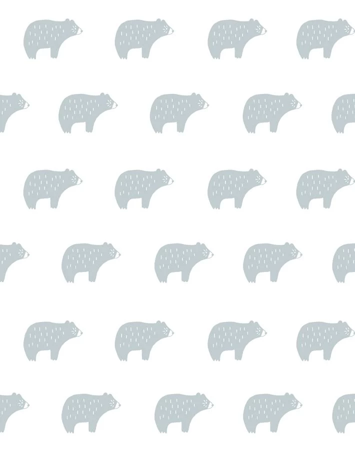 'Chubby Bear' Wallpaper By Tea Collection - Elephant 3 'Chubby Bear' Wallpaper By Tea Collection - Elephant