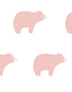 'Chubby Bear' Wallpaper By Tea Collection - Pink -Wall Decoration Store ChubbyBear Pink detail ee1e1949 cae7 4d76 b6fa 5083380f0cd8