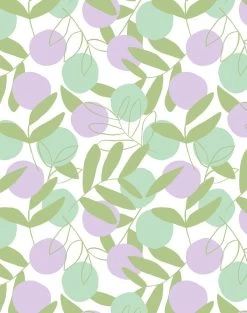 'Citrus' Wallpaper By Tea Collection - Lavender
